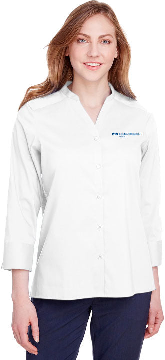 Devon & Jones Ladies' Crown Collection™ Stretch Broadcloth 3/4 Sleeve Blouse