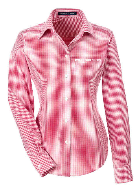 Devon & Jones Ladies' Crown Woven Collection™ Gingham Check