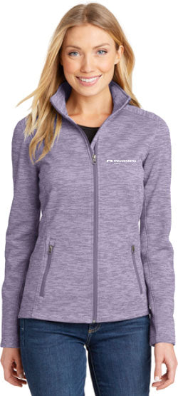 Port Authority® Ladies Digi Stripe Fleece Jacket