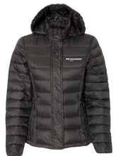 Load image into Gallery viewer, Weatherproof - Ladies 32 Degrees Hooded Packable Down Jacket
