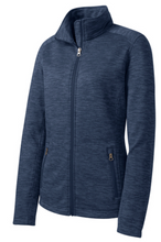 Load image into Gallery viewer, Port Authority® Ladies Digi Stripe Fleece Jacket
